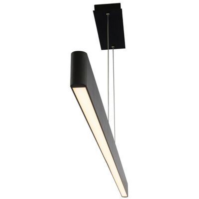Shown in Brushed Black finish, 75 inch