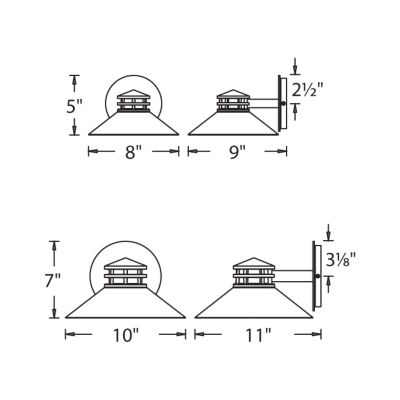Sodor Outdoor Wall Sconce by dweLED at