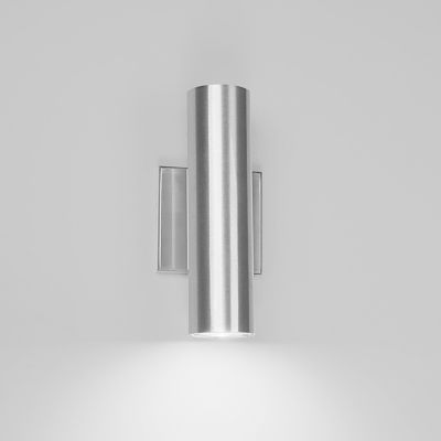 Shown in Brushed Aluminum finish, One-Way light, lit
