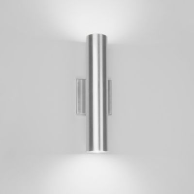 Shown in Brushed Aluminum finish, Two-Way light, lit