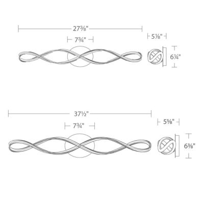 Interlace LED Bathroom Vanity and Wall Light by dweLED at