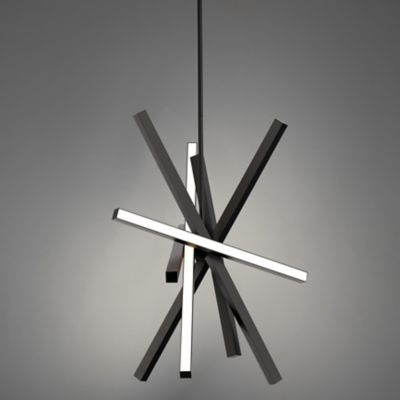 Shown in Black finish, Small size, lit