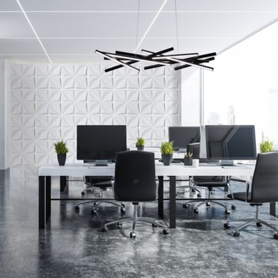Shown in Black finish, lit, in use