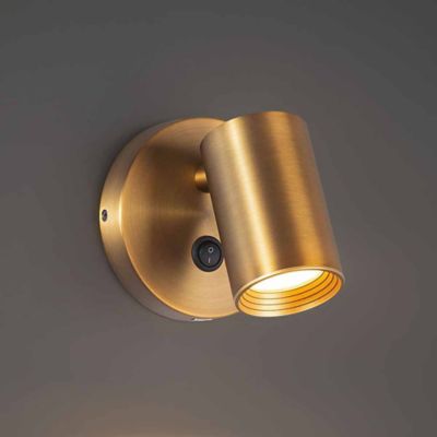 Shown in Aged Brass finish, lit