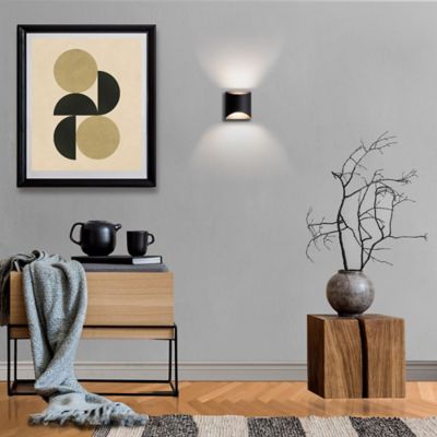 Shown in Black finish, lit
