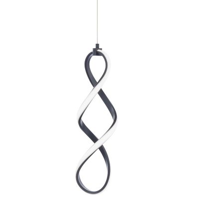 Interlace LED Mini Pendant by dweLED (Black)-OPEN BOX RETURN