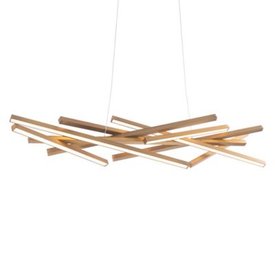 Parallax LED Linear Suspension (Aged Brass) - OPEN BOX