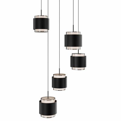 Banded LED Multi-Light Pendant