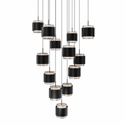 Banded LED Square Multi-Light Pendant