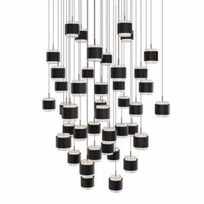 Banded LED Square Multi-Light Pendant