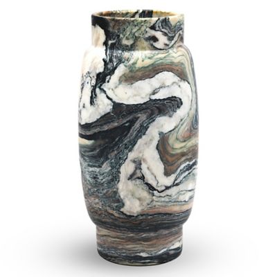 Stone Tobacco Polished Outdoor Vase