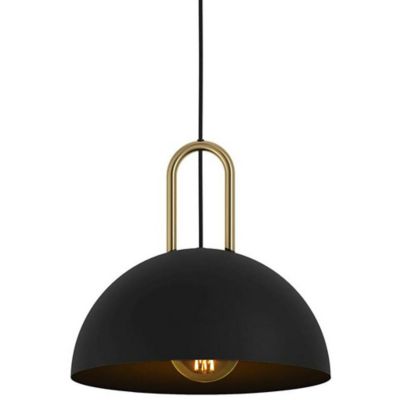 Calmanera Pendant (Structured Black, Brushed Brass)-OPEN BOX