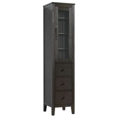 Brentford Bath Storage Glass Cabinet