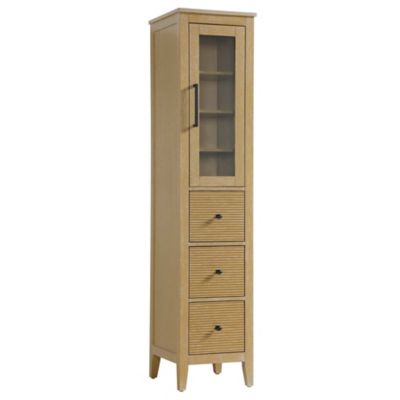 Brentford Bath Storage Glass Cabinet
