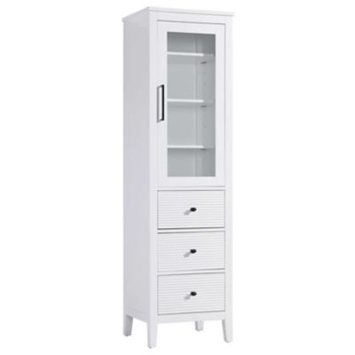 Brentford Bath Storage Glass Cabinet