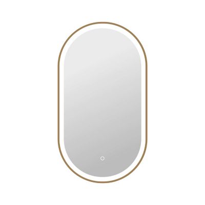 Damask LED Oval Wall Mirror