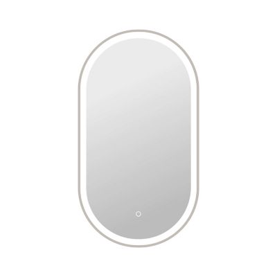 Damask LED Oval Wall Mirror