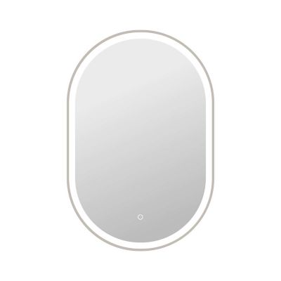 Damask LED Oval Wall Mirror