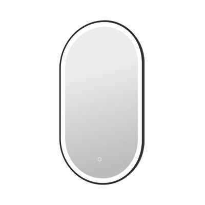 Damask LED Oval Wall Mirror