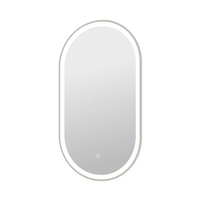 Damask LED Oval Wall Mirror