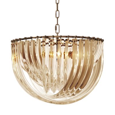 Murano Bowl Pendant (Champagne|20 Inch) - OPEN BOX