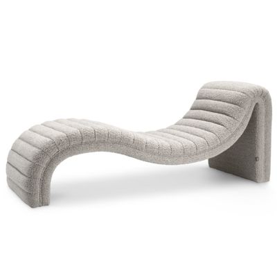 Pioneer Chaise Lounge Chair (Boucle Grey) - OPEN BOX