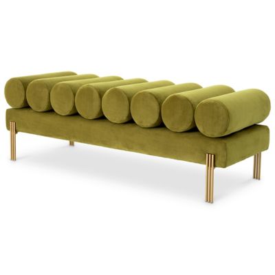 Oxley Bench (Savona Vintage Green Velvet) - OPEN BOX