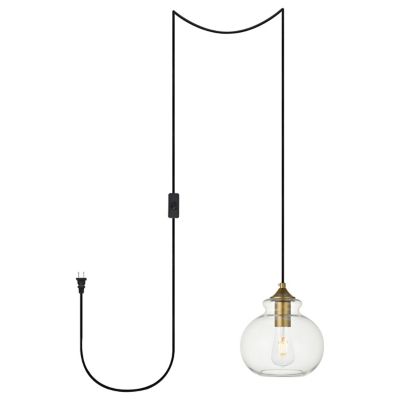 Destry Plug-In Globe Pendant