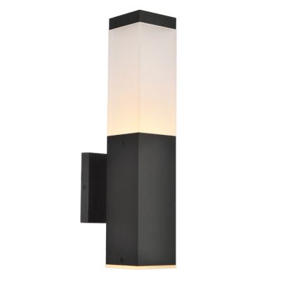 Raine Rectangular Acrylic Outdoor LED Wall Sconce