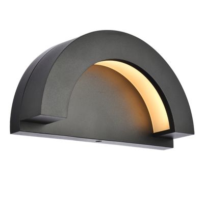 Raine Semi-Round Outdoor LED Wall Sconce