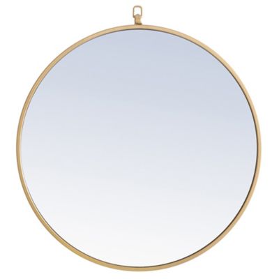 Rowan Round Wall Mirror with Decorative Hook