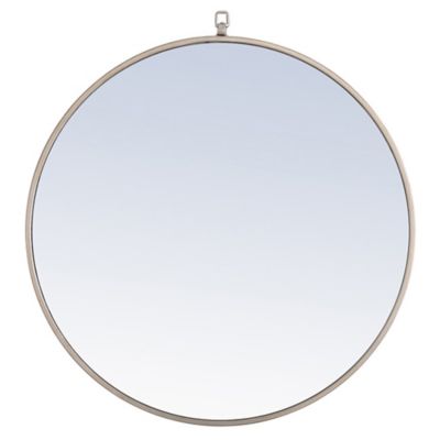 Rowan Round Wall Mirror with Decorative Hook