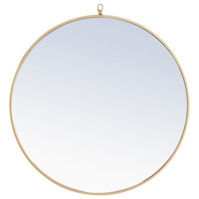 Rowan Round Wall Mirror with Decorative Hook
