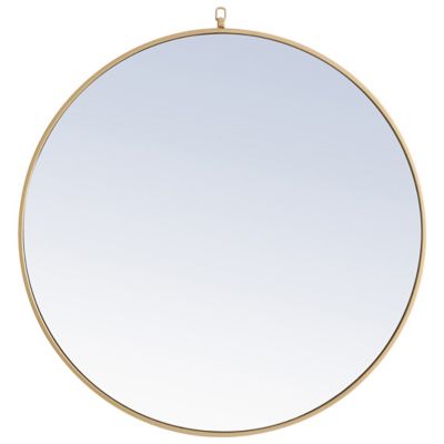 Rowan Round Wall Mirror with Decorative Hook