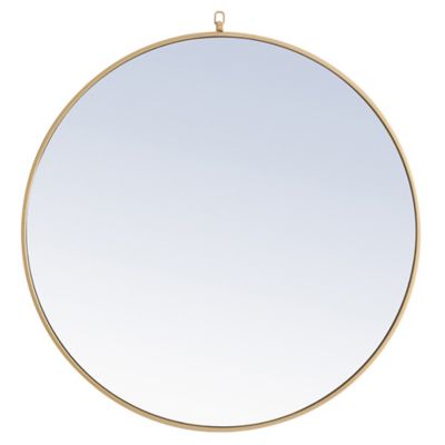 Rowan Round Wall Mirror with Decorative Hook