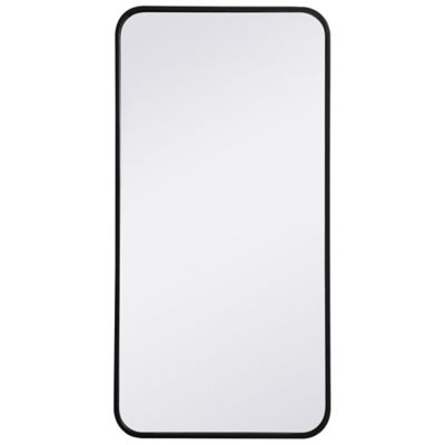 Evermore Soft Corner Metal Rectangular Vanity Mirror