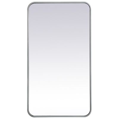 Evermore Soft Corner Metal Rectangular Vanity Mirror