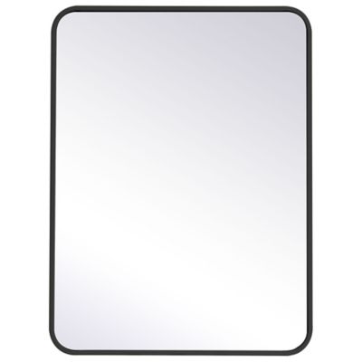 Evermore Soft Corner Metal Rectangular Vanity Mirror