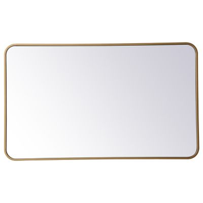 Evermore Soft Corner Metal Rectangular Vanity Mirror