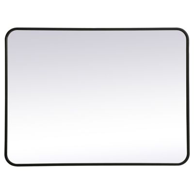 Evermore Soft Corner Metal Rectangular Vanity Mirror