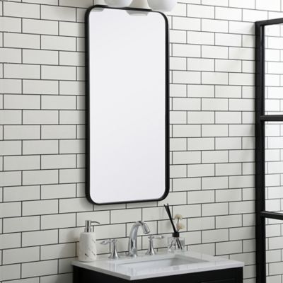 Shown in Black finish, 18 x 36 size, in use