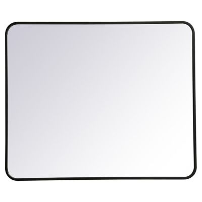 Evermore Soft Corner Metal Rectangular Vanity Mirror