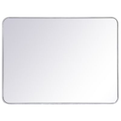 Evermore Soft Corner Metal Rectangular Vanity Mirror