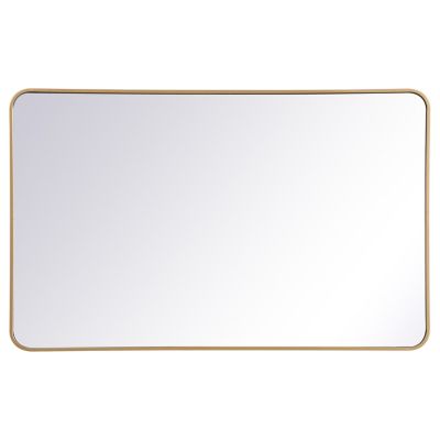 Evermore Soft Corner Metal Rectangular Vanity Mirror