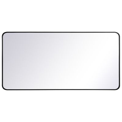 Evermore Soft Corner Metal Rectangular Vanity Mirror