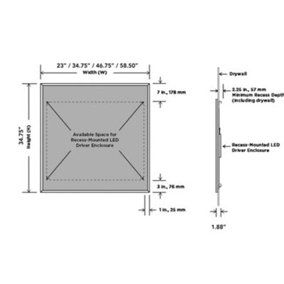 Radiance LED Lighted Mirror by Electric Mirror at