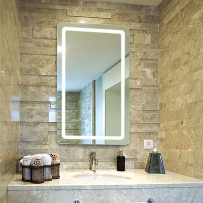 Aria Radius LED Lighted Mirror with AVA by Electric Mirror at