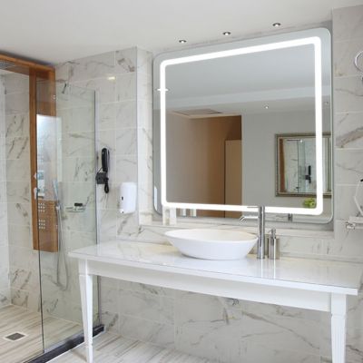 Aria Radius LED Lighted Mirror with AVA by Electric Mirror at