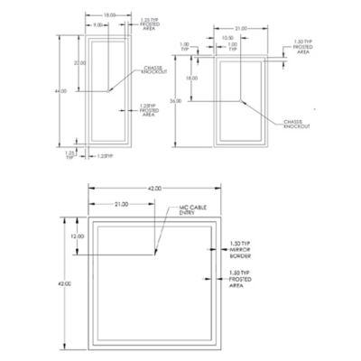 Integrity Lighted Mirror by Electric Mirror at