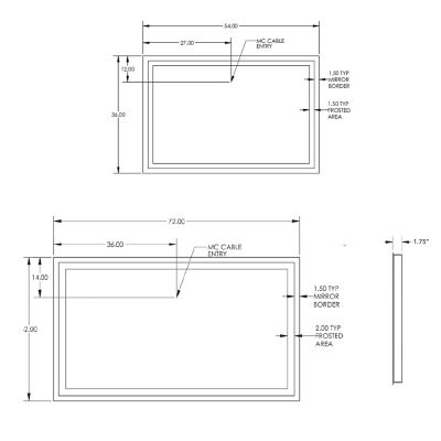 Integrity Lighted Mirror by Electric Mirror at